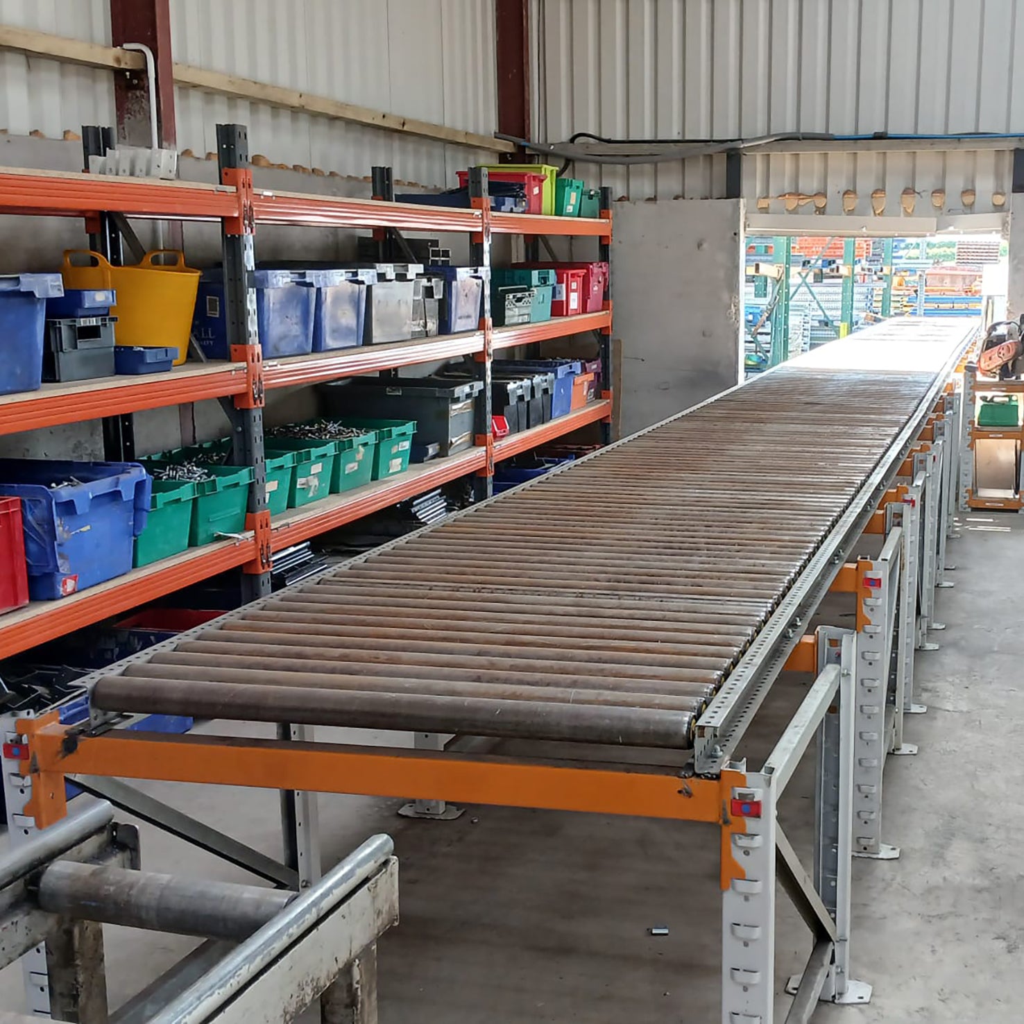 Heavy Duty Used Gravity 16 Roller Conveyor-Bed Only (Ref:GRC01)