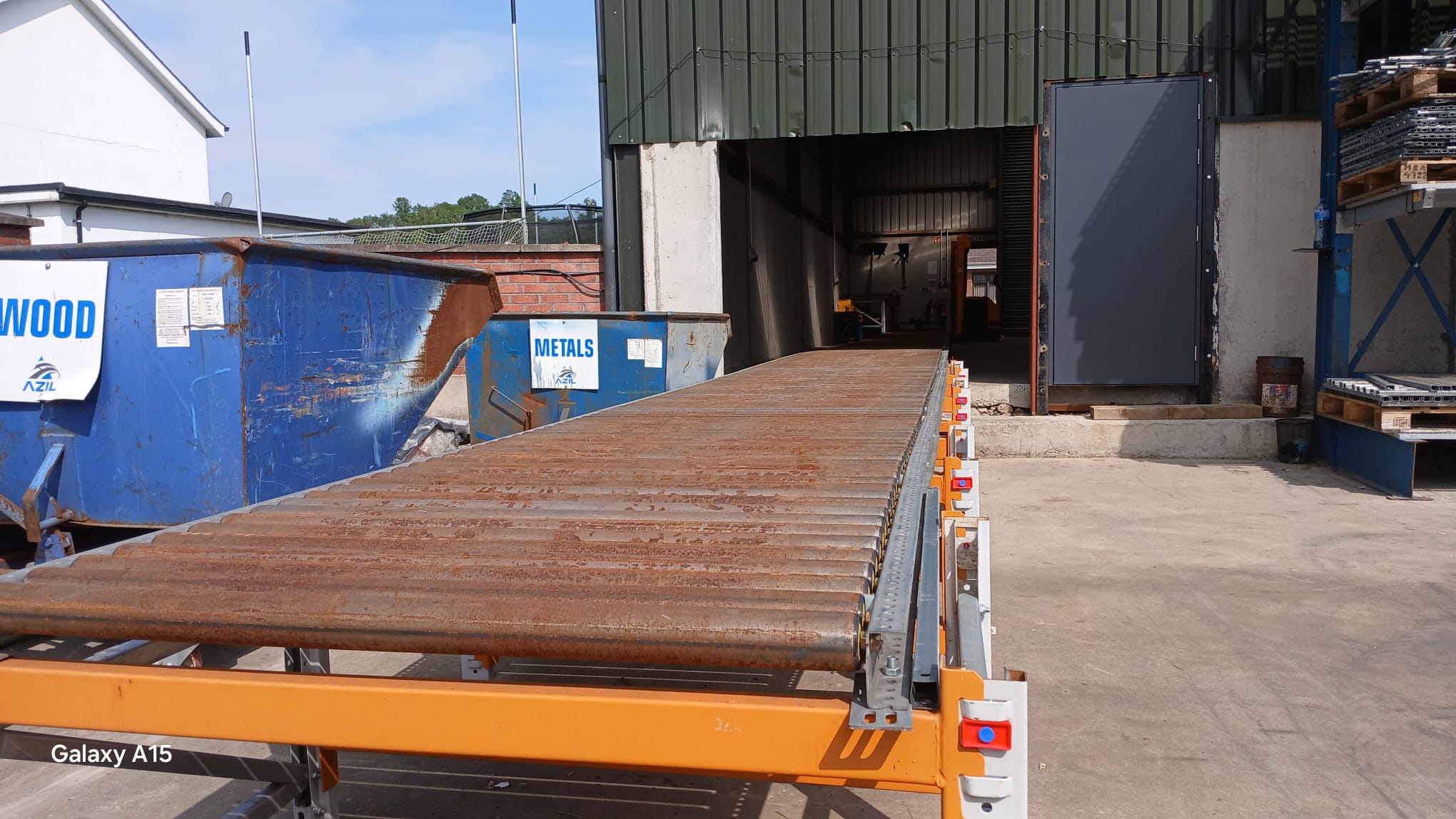 Heavy Duty Used Gravity 32 Roller Conveyor-73cm H Legs (Ref:GRC04)