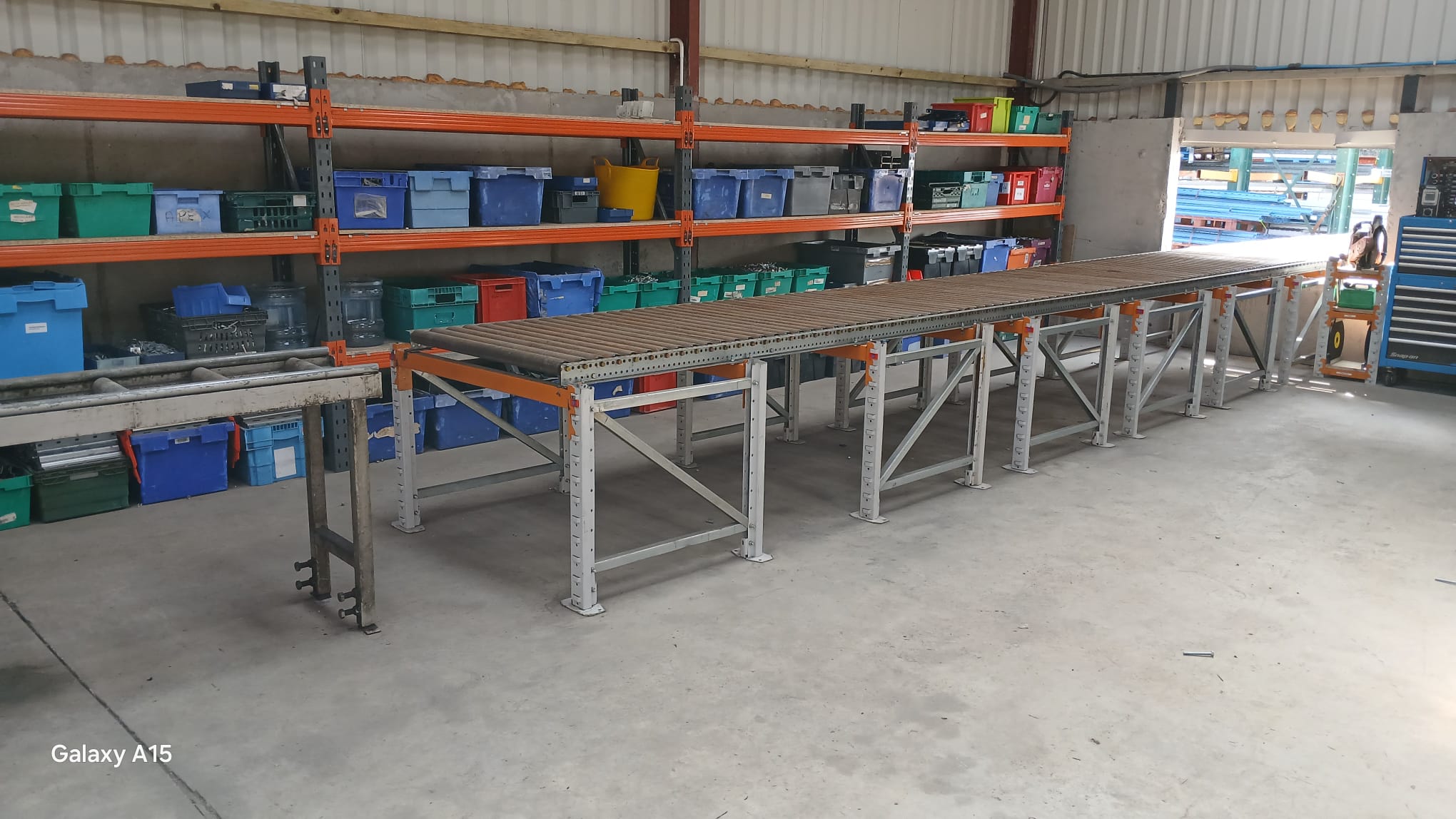 Heavy Duty Used Gravity 32 Roller Conveyor-90cm H Legs (Ref:GRC06)