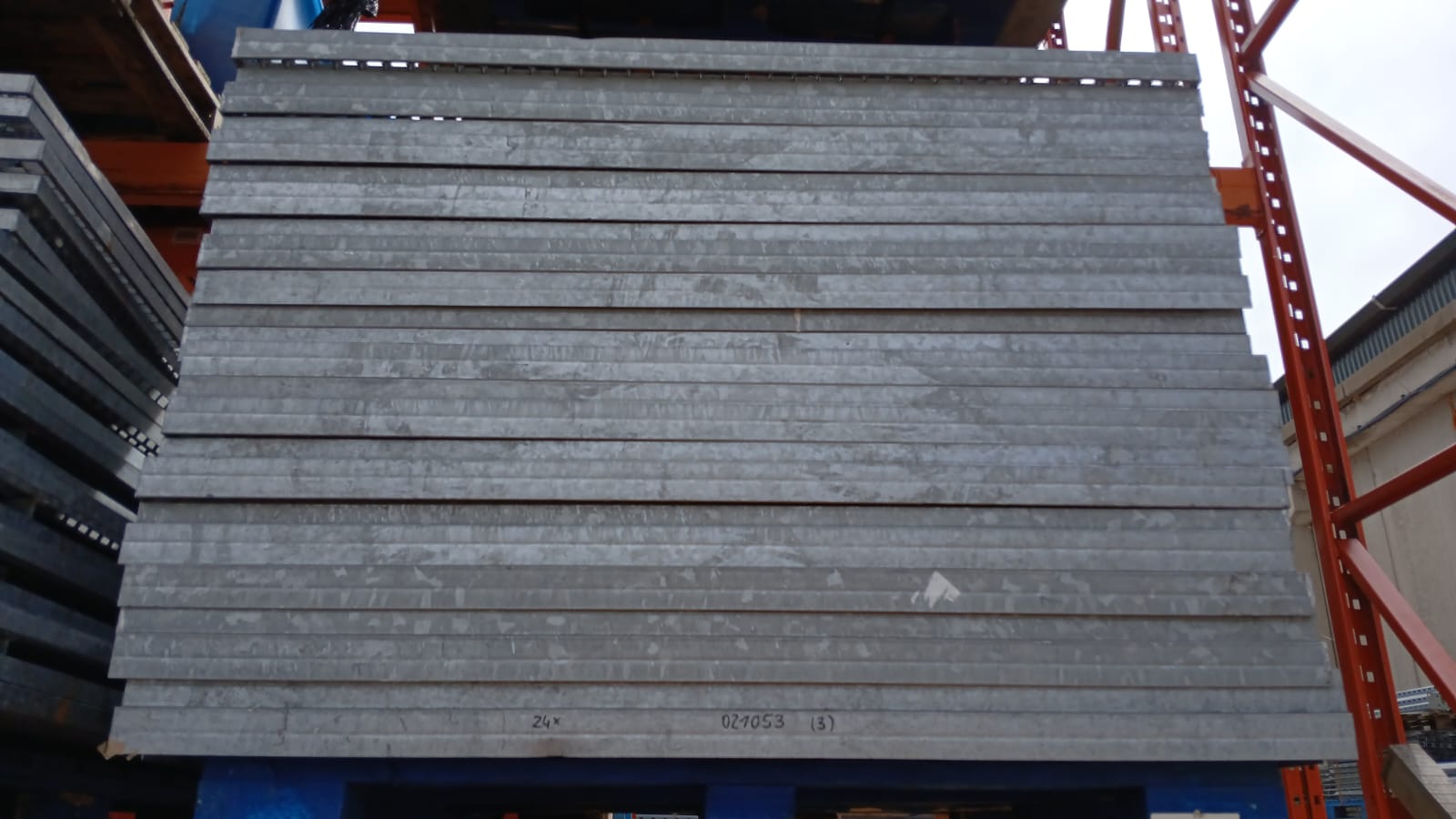 Large Galvanised Steel Walkway Flow Forge Grates / Panels
