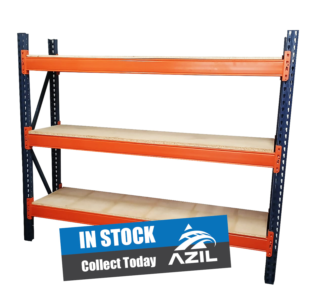 Mecalux Long Span Shelving 2.4m Long 600mm Deep (Used) Ref:LS036