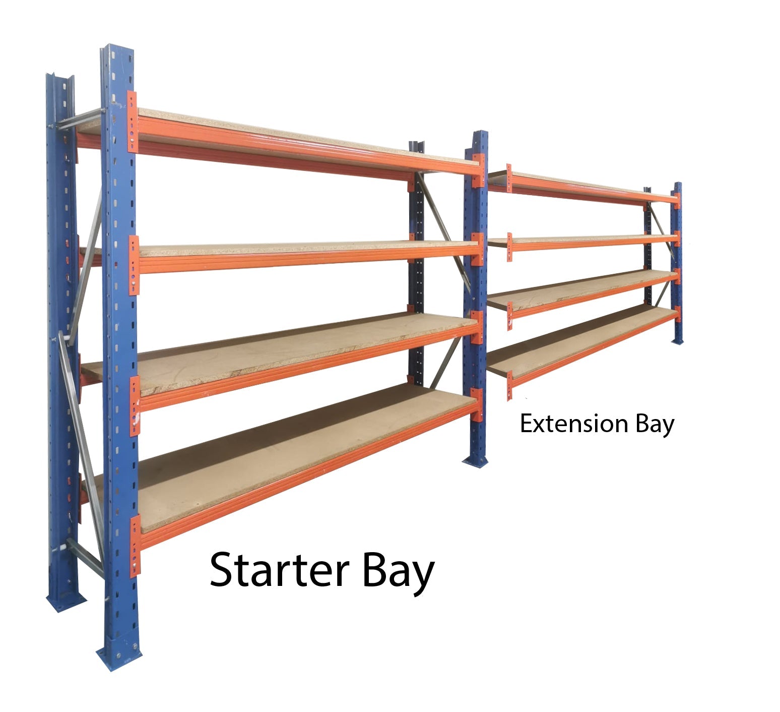 Megalux Long Span Shelving 2.9m Long 600mm Deep (Used) Ref:LS022